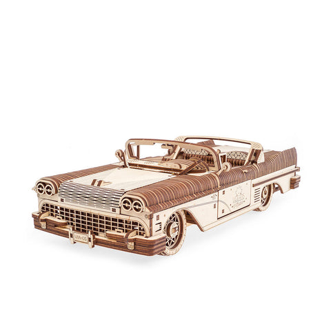 UGears 3D Wooden Puzzle Dream Cabriolet VM-05 From The 50s Mechanical Model Kit