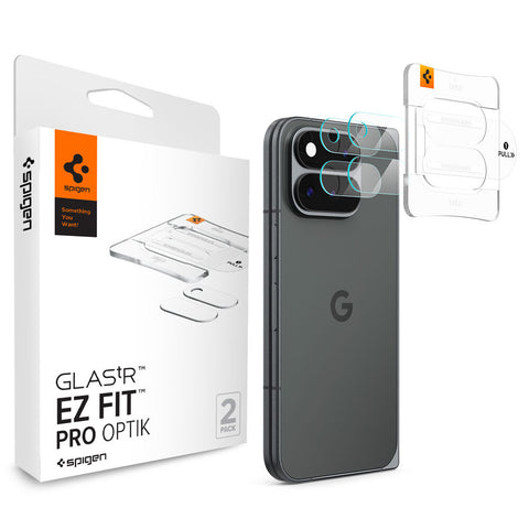 Spigen Google Pixel 11 Pro Fold EZ Fit Pro GLAS.tR Optik 2PCS Camera Lens Protector (Clear)