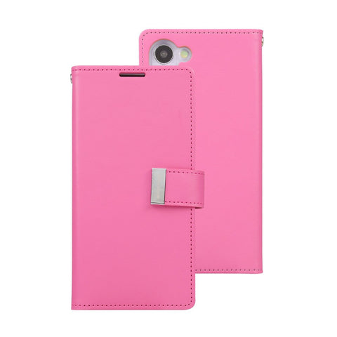 Goospery Rich Diary for Galaxy S23 Ultra - Hot Pink