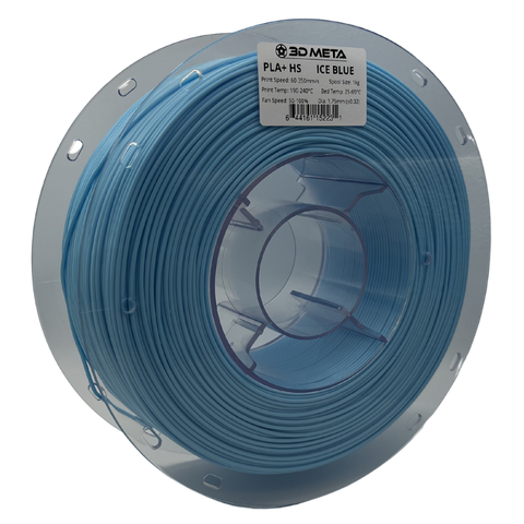 3D META High Speed PLA+ HS 3D Printing Filament - Ice Blue
