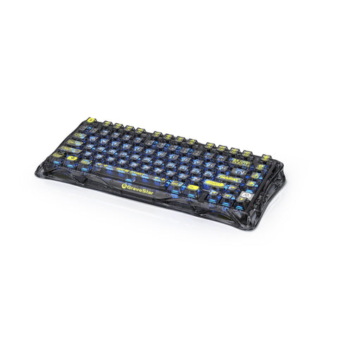 GravaStar Mercury K1 Lite Gaming Mechanical Keyboard (Transparent Black)