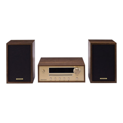 Crosley Parker FM Radio and CD Player with Bluetooth (Walnut)