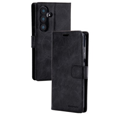 Goospery Bluemoon Diary for Samsung Galaxy S25 FE Magsafe (Black)