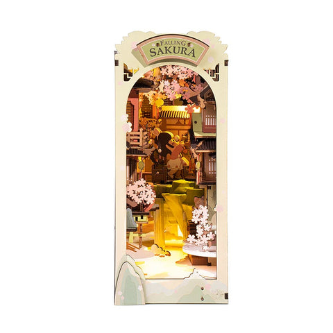 Robotime DIY 3D Bookends Falling Sakura