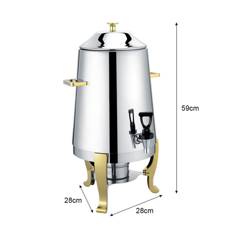 SOGA Stainless Steel Commercial Beverage Dispenser with Side Handles