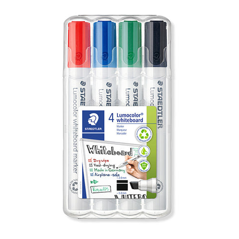 Staedtler Whiteboard Marker 351 Chisel tip (Assorted) [Case 4]