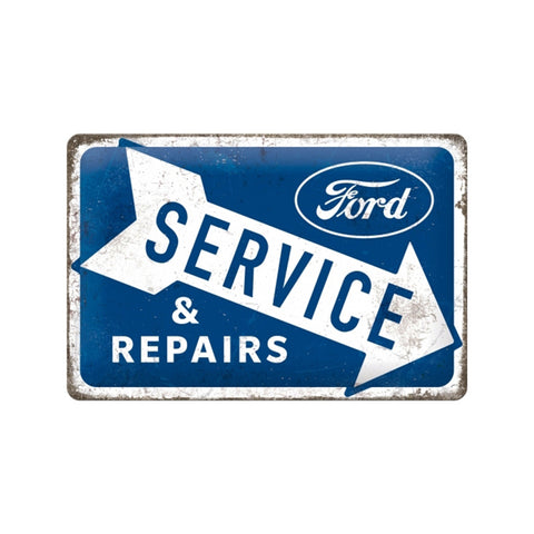 Nostalgic-Art Ford Service and Repairs 20x30cm Medium Metal Tin Sign Plaque