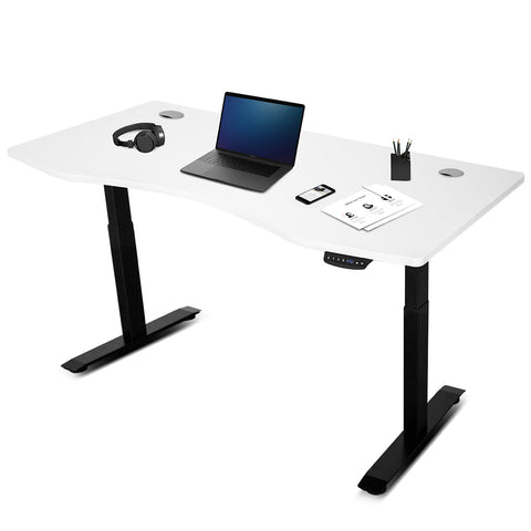 Lifespan ErgoDesk AUTO Standing Desk 150cm (White/Black)