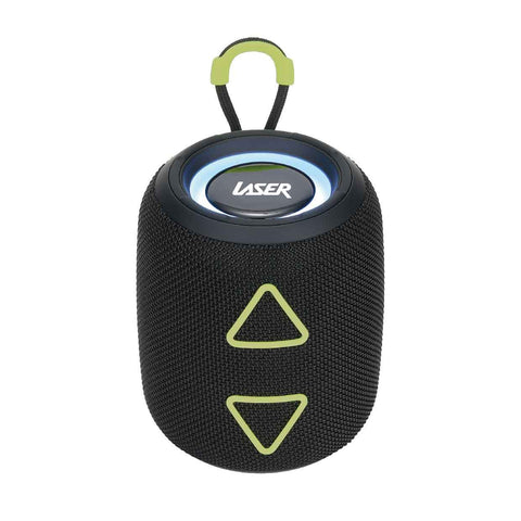 Laser Mini Portable Bluetooth Speaker with Dynamic Light Display (Black)