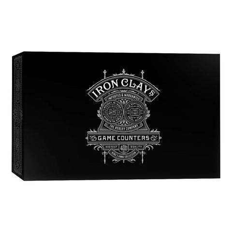 Roxley Games Iron Clays 400 Printed Box Luxury Game Counters Brass Birmingham Lancashire