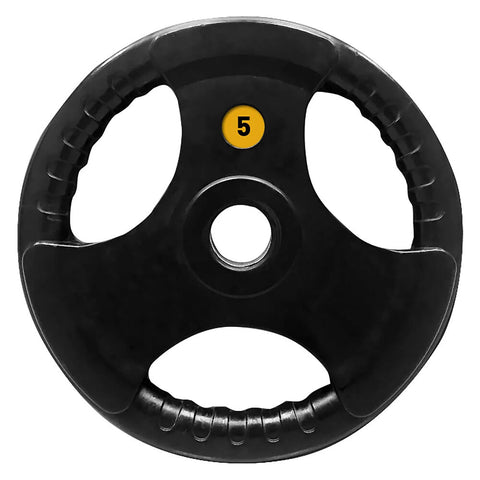 Bodyworx Olympic Rubber Grip Plate Weight Lift Home Gym Exercise 5kg