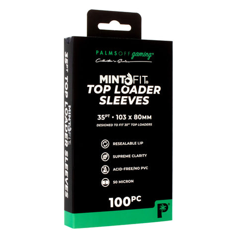 Palms Off Gaming MintFit Card Loader Top Loader Sleeves - 35pt - 100pc