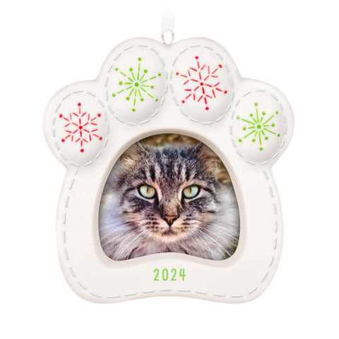 Pretty Kitty Photo Frame (Porcelain) - Hallmark Keepsake Christmas Ornament