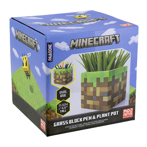 Paladone Minecraft Grass Block Pen/Plant Pot