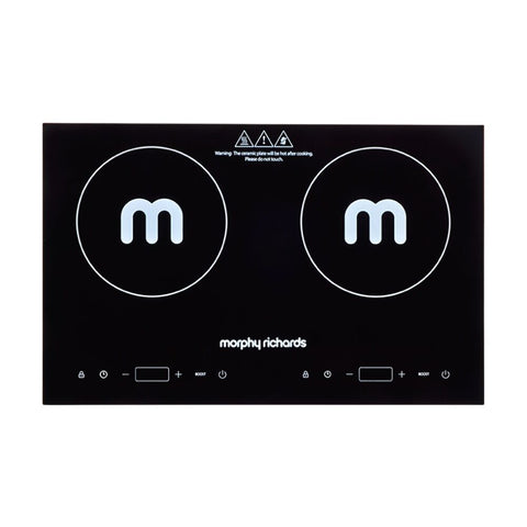 Morphy Richards Dual Induction Cooktop 2200W Digital Display Portable (Black)