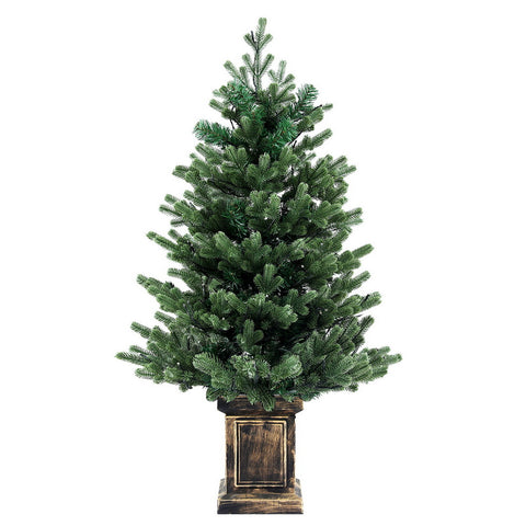 Jingle Jollys Christmas Tree 1.2M LED Potted Xmas Tree Party Decor 8 Light Modes