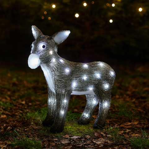 Lexi Lighting Acrylic Donkey Christmas Lights H34cm