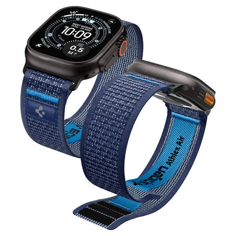 Spigen Apple Watch 49mm 46mm 45mm 44mm 42mm Athlex Air 2 Band (Active Navy Blue)