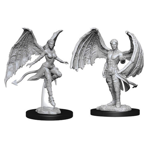 Wizkids D&D Nolzurs Marvelous Unpainted Miniatures Succubus & Incubus