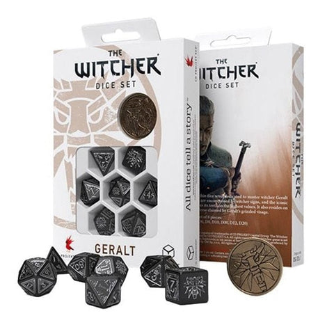 Q-Workshop The Witcher Dice Set Geralt Silver Sword