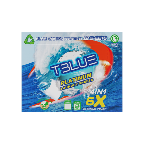 TBLUE Laundry detergent Sheet Blue Caring (100 Loads)