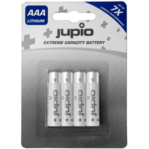 Jupio 4-Pack Non-Rechargeable Lithium Batteries AAA VPE-14