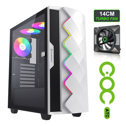 GameMax ATX Mid-Tower Case - White
