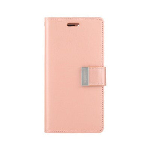 Goospery Rich Diary case for iPhone 14 Plus (Rose Gold)