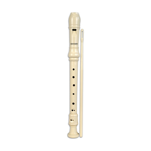 Bontempi Recorder Ivory Baroque Fingering With Brush In Box Music Instrument