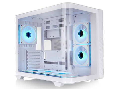 Thermaltake Vision 330 CR Infinity Curved Tempered Glass ARGB Mid-Tower ATX Case - Snow Edition