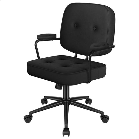 ALFORDSON Office Chair Ergonomic Executive Computer Work Seat Fabric (Black)