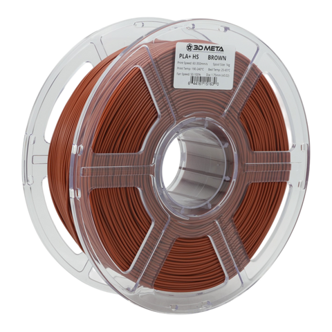 3D META High Speed PLA+ HS 3D Printing Filament - Brown