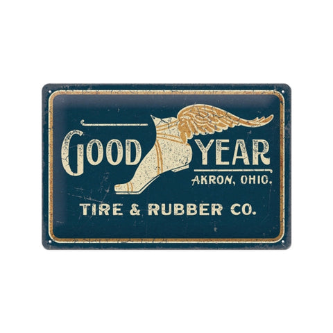 Nostalgic-Art 20x30cm Medium Sign Plaque Goodyear Wing Foot Long
