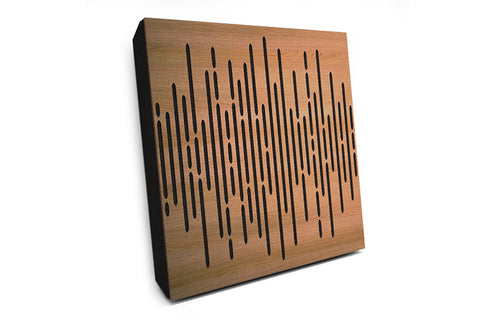 Elite Sound Acoustics 70mm Panel Foam Absorption Diffuser (Wave Oak)