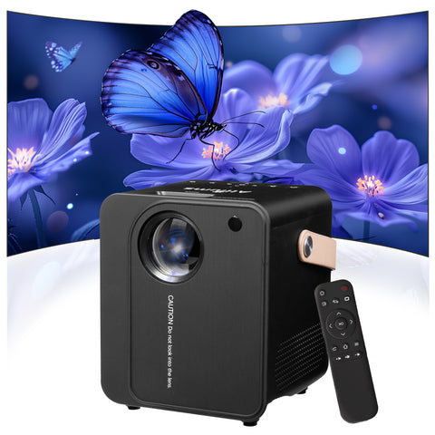 ALLIUMS Projector Ultimate 9500Lumens HD 1080p Supported (Black)