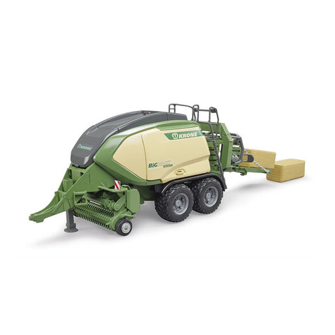 Bruder Licensed 1:16 Scale Krone Big Pack 1290 HDP VC Baler With 2 Block Bales Model Toy