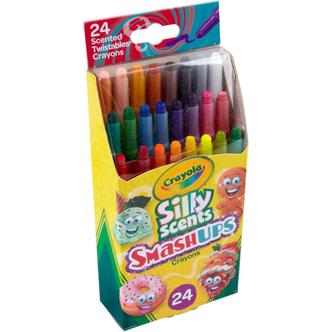 Crayola Silly Scents Smash Ups Mini Twistables Crayons Art Tools 24pc