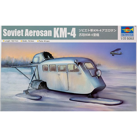 Trumpeter 1/35 Soviet Aerosan Sled KM-4 Scaled Plastic Model Kit