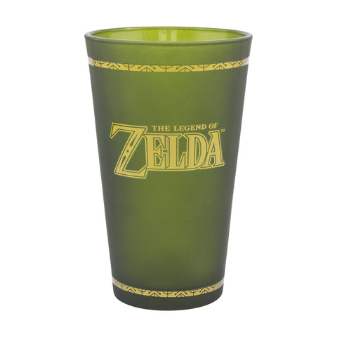 Paladone Zelda Hyrule Crest Glass 450ml (Green)
