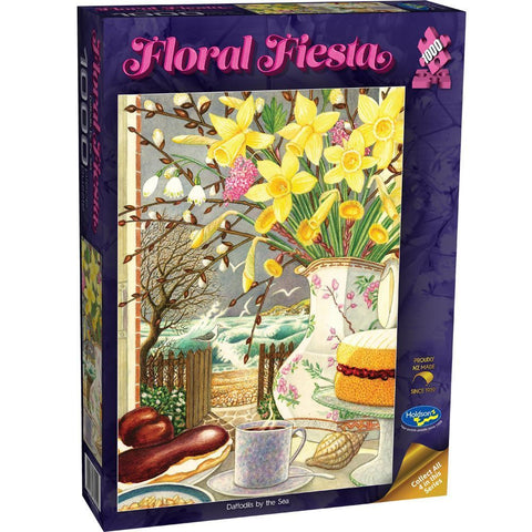 1000pc Floral Fiesta: Daffodils by the Sea