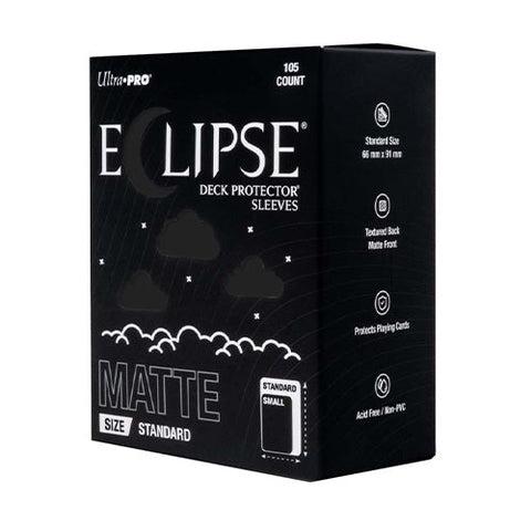 ULTRA PRO ECLIPSE Matte Standard Sleeves 105ct (Jet Black)