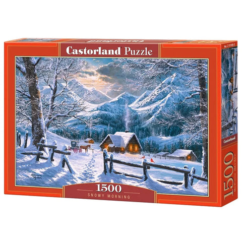 Castorland 1500-Pieces Snowy Morning Puzzle