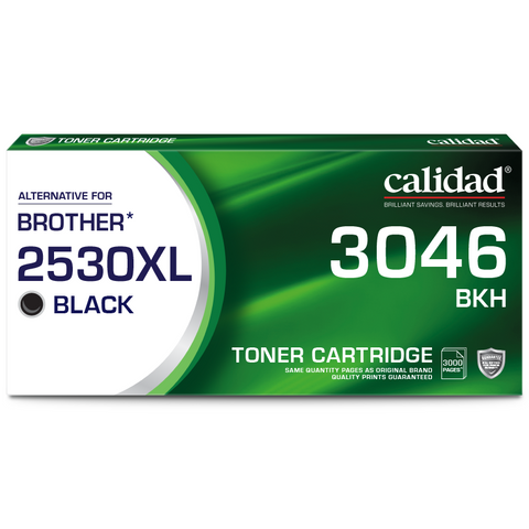 Calidad Brother TN-2530XL Black Laser Toner Cartridge