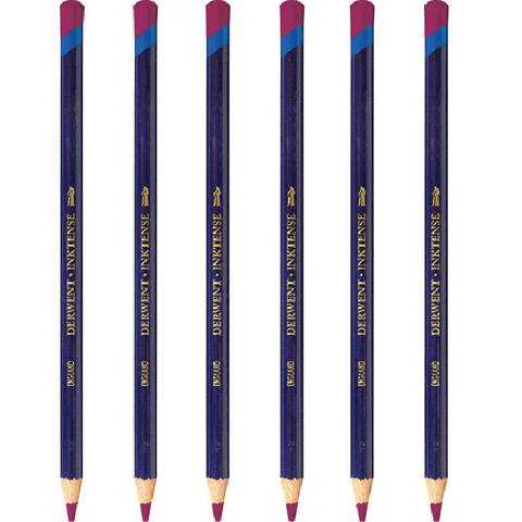 Derwent Inktense Pencil Fuchsia 0700 Pack 6