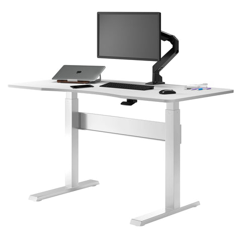 Desky Air Lift Zero Sit Stand Desk 145 cm White / White