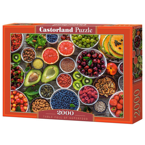 Castorland 2000-Pieces Table Full of Superfood Puzzle