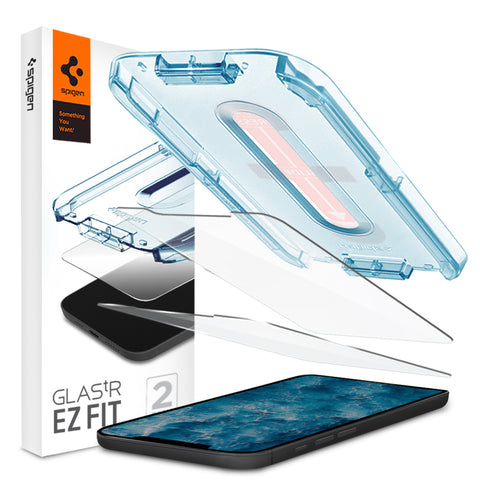SPIGEN EZ Fit 2PCS Glass Screen Protector for iPhone 12/12 Pro (Clear)