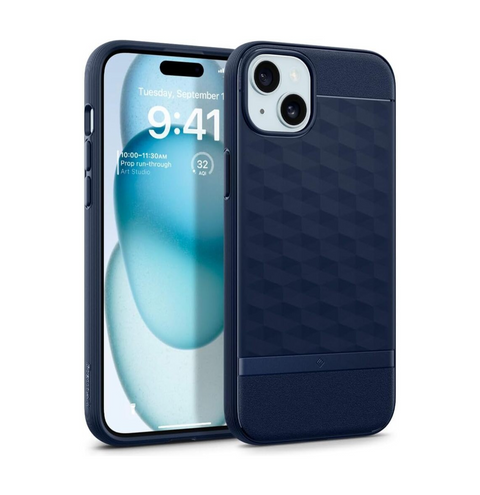 SPIGEN Caseology Parallax MagSafe Case for iPhone 15 Plus (Midnight Blue)