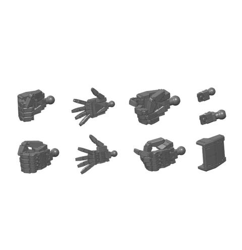Bandai Builders Parts HD 1/144 MS Hand 01 (E.F.S.F.) Dark Gray