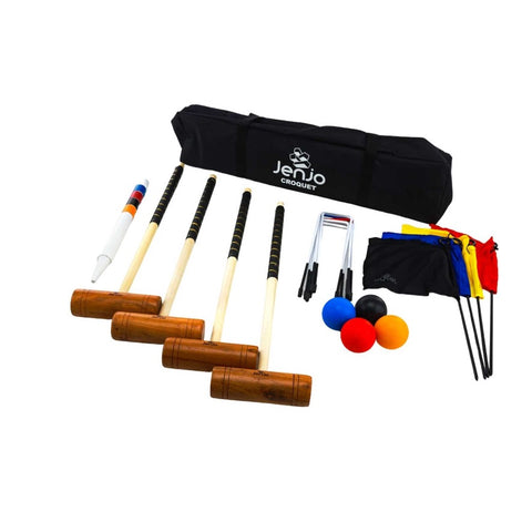 Jenjo Games Championship Croquet Set with Carry Bag